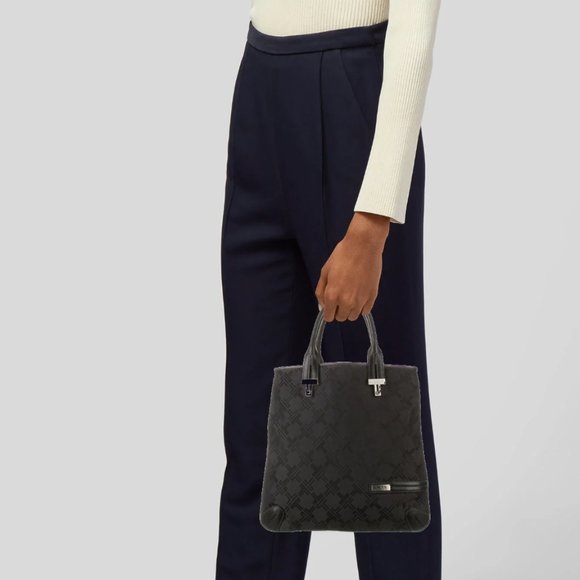 TUMI Signature Logo Tote Textile with Leather trim - Picture 6 of 6